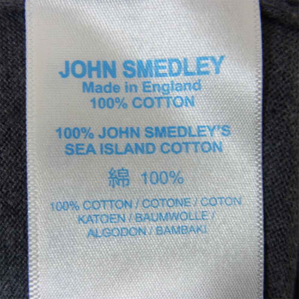 FRAGMENT DESIGN フラグメントデザイン x SEQUEL シークエル x JOHN SMEDLEY ジョンスメドレー FRGMT JS LH -S クルーネック ニット チャコール グレー系 S【新古品】【未使用】【中古】