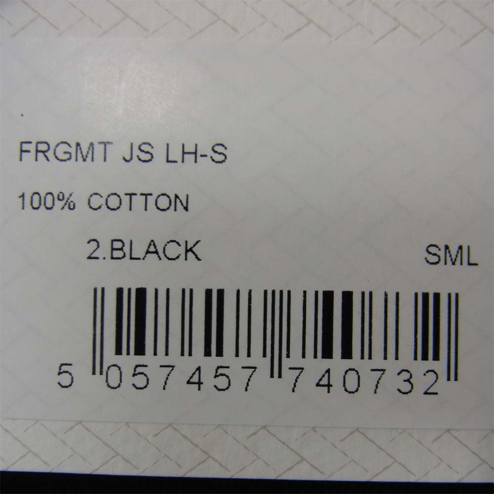FRAGMENT DESIGN フラグメントデザイン x SEQUEL シークエル x JOHN SMEDLEY ジョンスメドレー FRGMT JS LH -S クルーネック ニット ブラック ブラック系 S【新古品】【未使用】【中古】