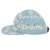 Supreme シュプリーム 18AW HARRIS TWEED ハリスツイード ウール スナップバック キャップ ライトブルー系【中古】