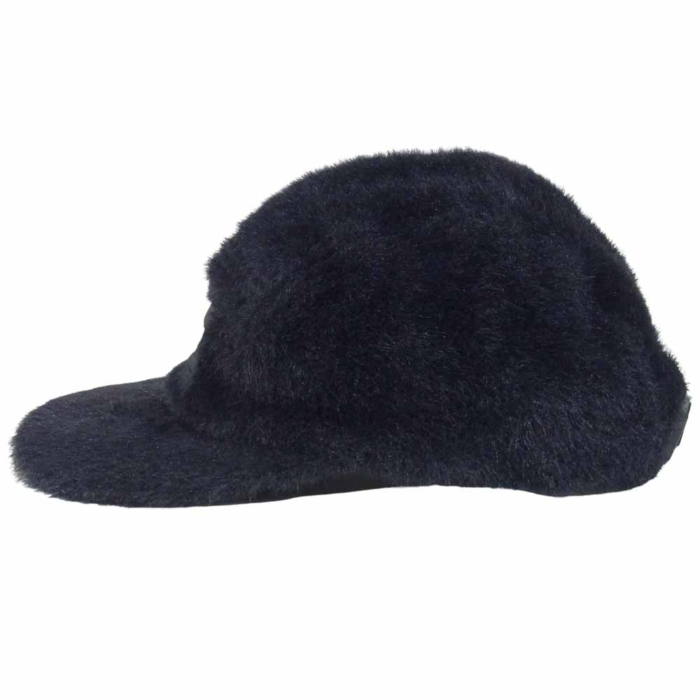 Supreme シュプリーム 19AW Faux Fur Camp Cap ファー キャンプ キャップ 帽子 USA製 ロゴ ブラック系【中古】