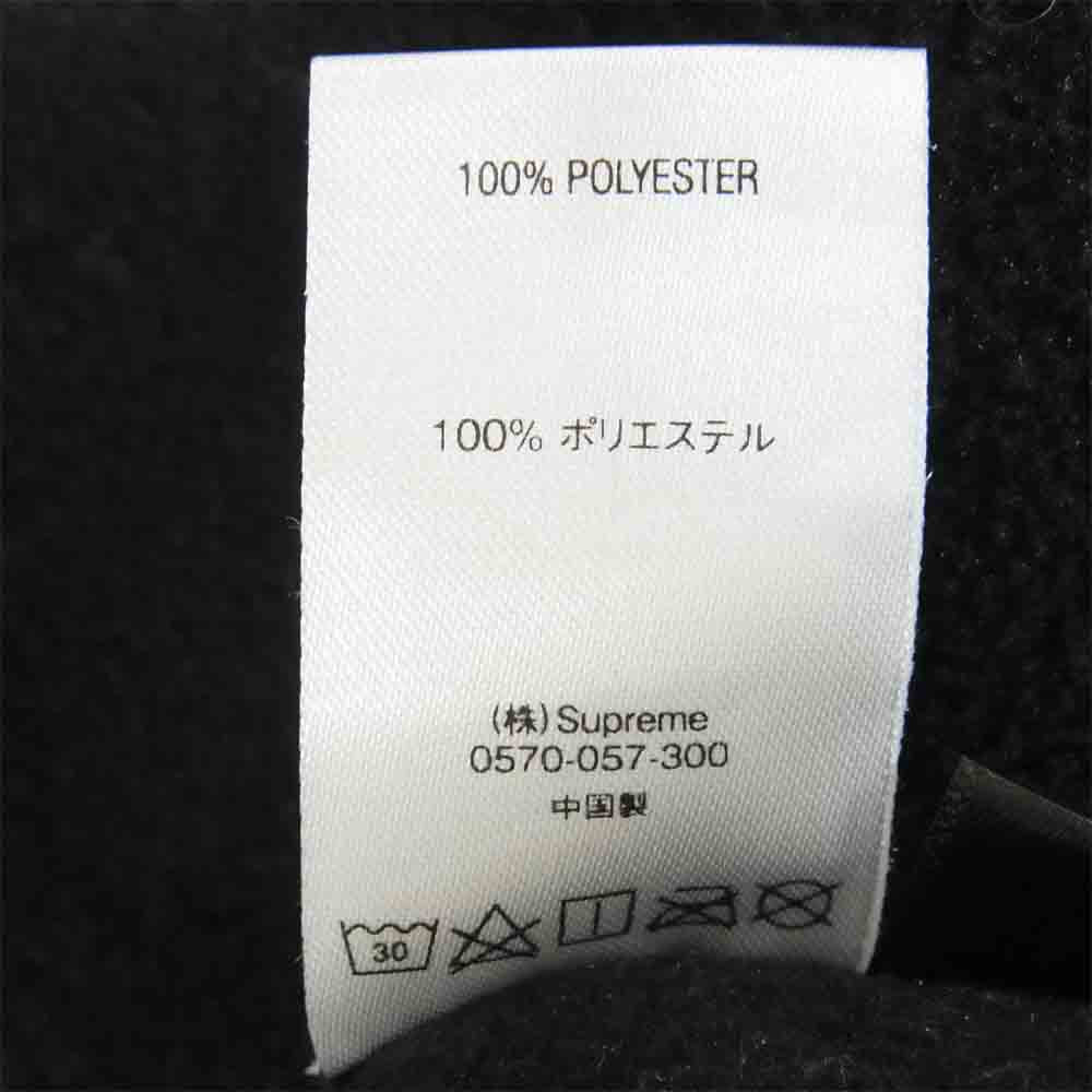 Supreme シュプリーム 19AW Polartec Half Zip Hooded Sweatshirt ポラーテック ハーフジップ フード パーカー ブラック系 M【中古】
