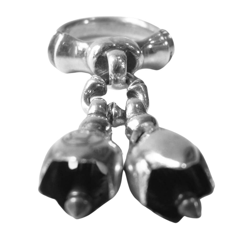 LONE ONES ロンワンズ Two Tear Bell Ring 2 ティアベル リング XS シルバー系 7【中古】