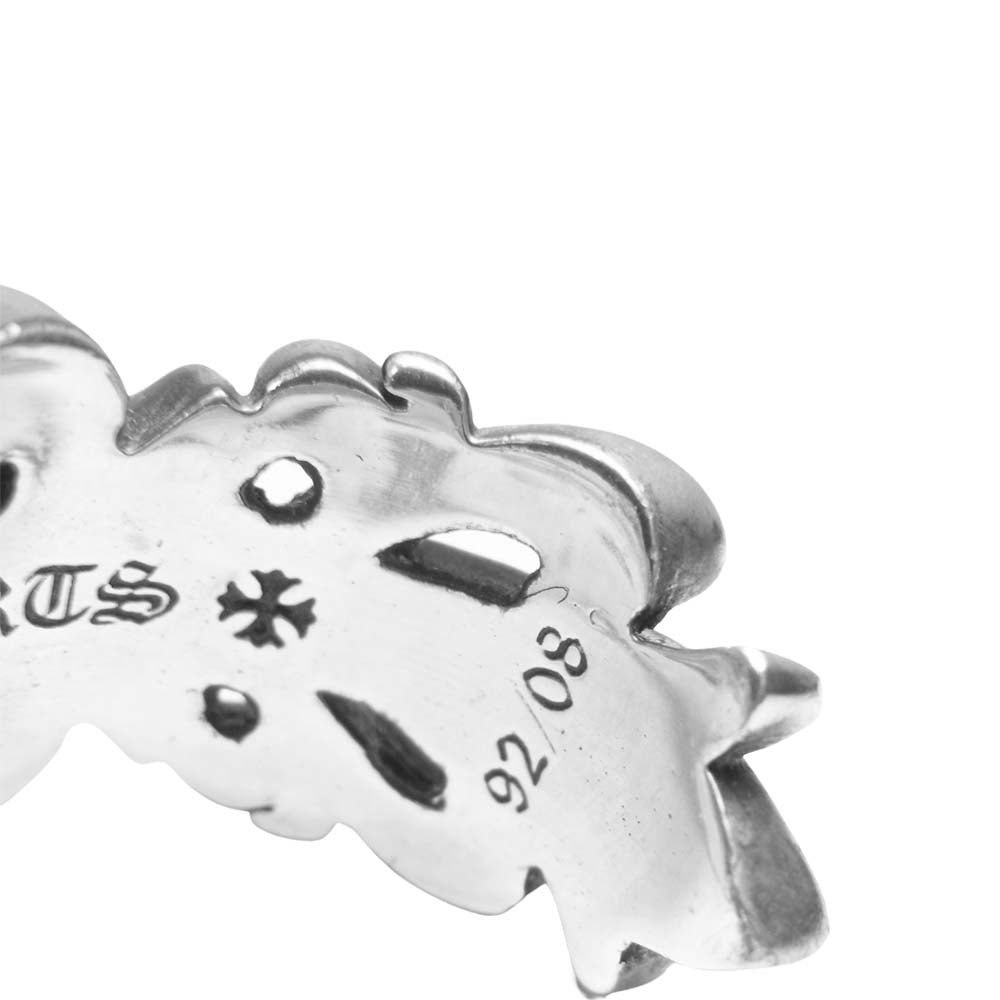 CHROME HEARTS クロムハーツ（原本有） DBL FLRL CRS ダブルフローラル クロス リング シルバー系 23.5号程度【中古】