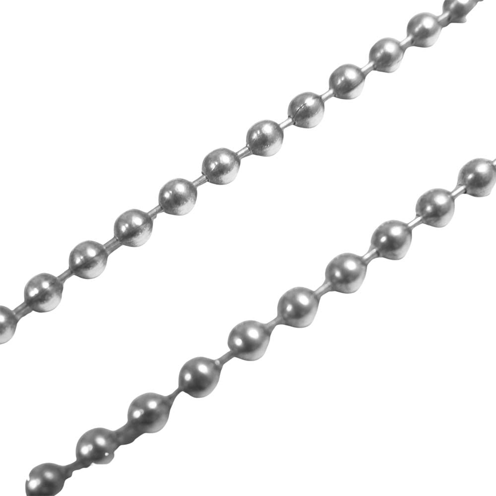 CHROME HEARTS クロムハーツ（原本有） FILIGREE CROSS フィリグリー クロス チャーム ボールチェーン ネックレス シルバー系【中古】