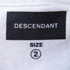 DESCENDANT ディセンダント 18SS 181TNDS-CSM02S CREW NECK SS クルーネック Tシャツ ホワイト系 M【極上美品】【中古】