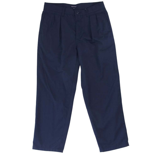 DESCENDANT ディセンダント 201WVDS-PTM05 DC-3 TUCK TROUSERS タック トラウザーズ パンツ ネイビー ネイビー系 2【美品】【中古】