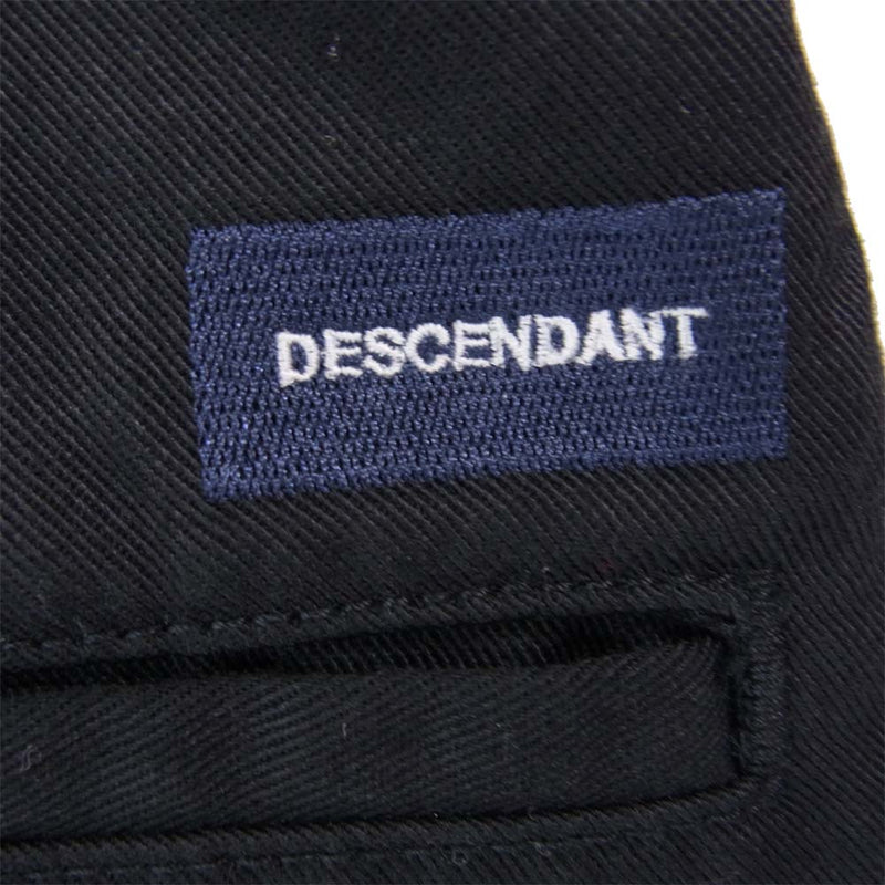 DESCENDANT ディセンダント 20SS 201WVDS-PTM05 DC-3 TUCK TROUSERS タック トラウザーズ パンツ ブラック ブラック系 2【美品】【中古】