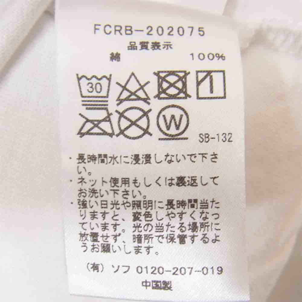 F.C.R.B. エフシーアールビー FCRB-202075 EMBLEM TEE エンブレム Tシャツ ホワイト系 L【美品】【中古】