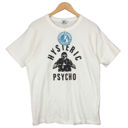 HYSTERIC GLAMOUR ヒステリックグラマー 21SS 02211CT25 HG ROCKERS Tシャツ ホワイト系 XL【新古品】【未使用】【中古】