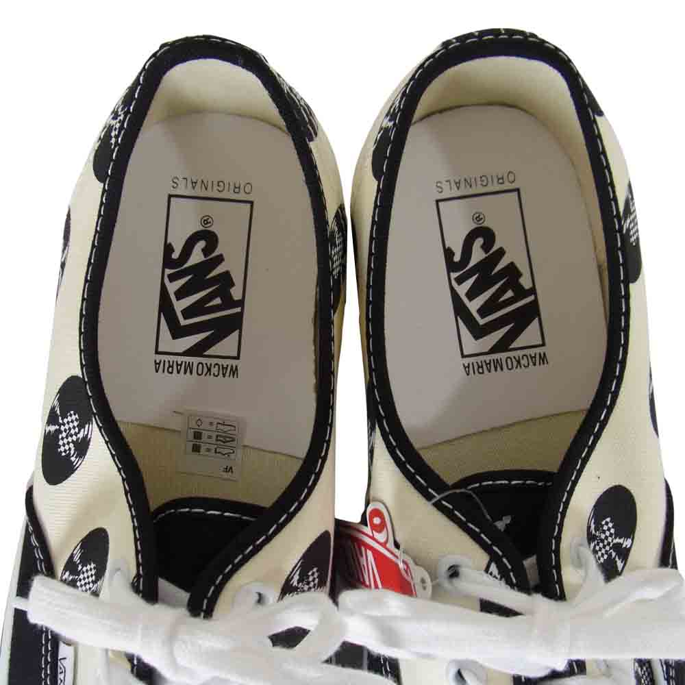 WACKO MARIA ワコマリア 21SS VN0A4BV95921 × バンズ VANS OG AUTHENTIC LX オーセンティック スニーカー ホワイト系 27.5cm【新古品】【未使用】【中古】