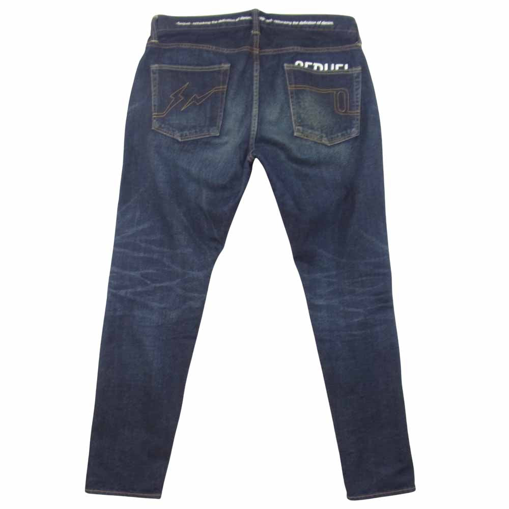 FRAGMENT DESIGN フラグメントデザイン 19AW × シークエル SEQUEL RIGID DENIM リジット デニム インディゴブルー系 L【中古】
