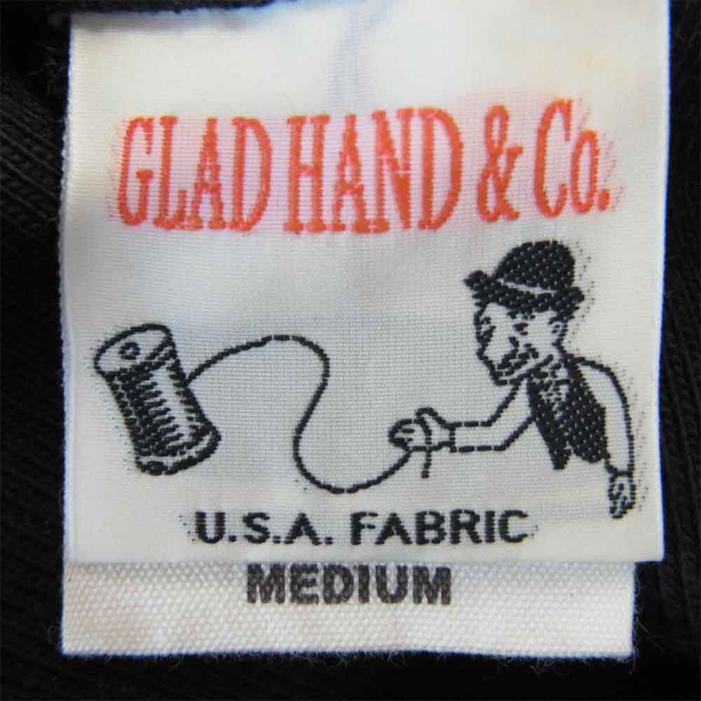 GLADHAND & Co. グラッドハンド GLADHAND-18 THICK L/S T-SH クルーネック 長袖 Tシャツ ブラック系 M【極上美品】【中古】