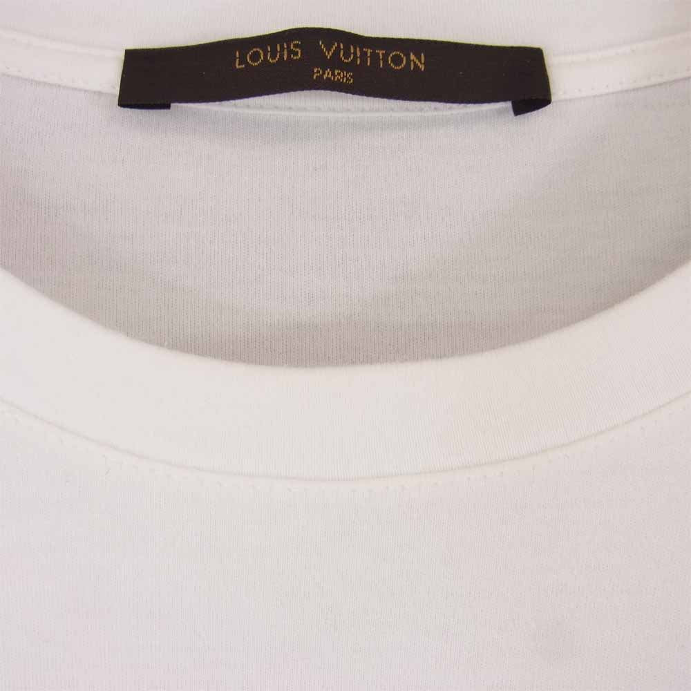 LOUIS VUITTON ルイ・ヴィトン 国内正規 VOLEZ VOGUEZ VOYAGEZ コットン 長袖 Tシャツ ホワイト系 L【中古】