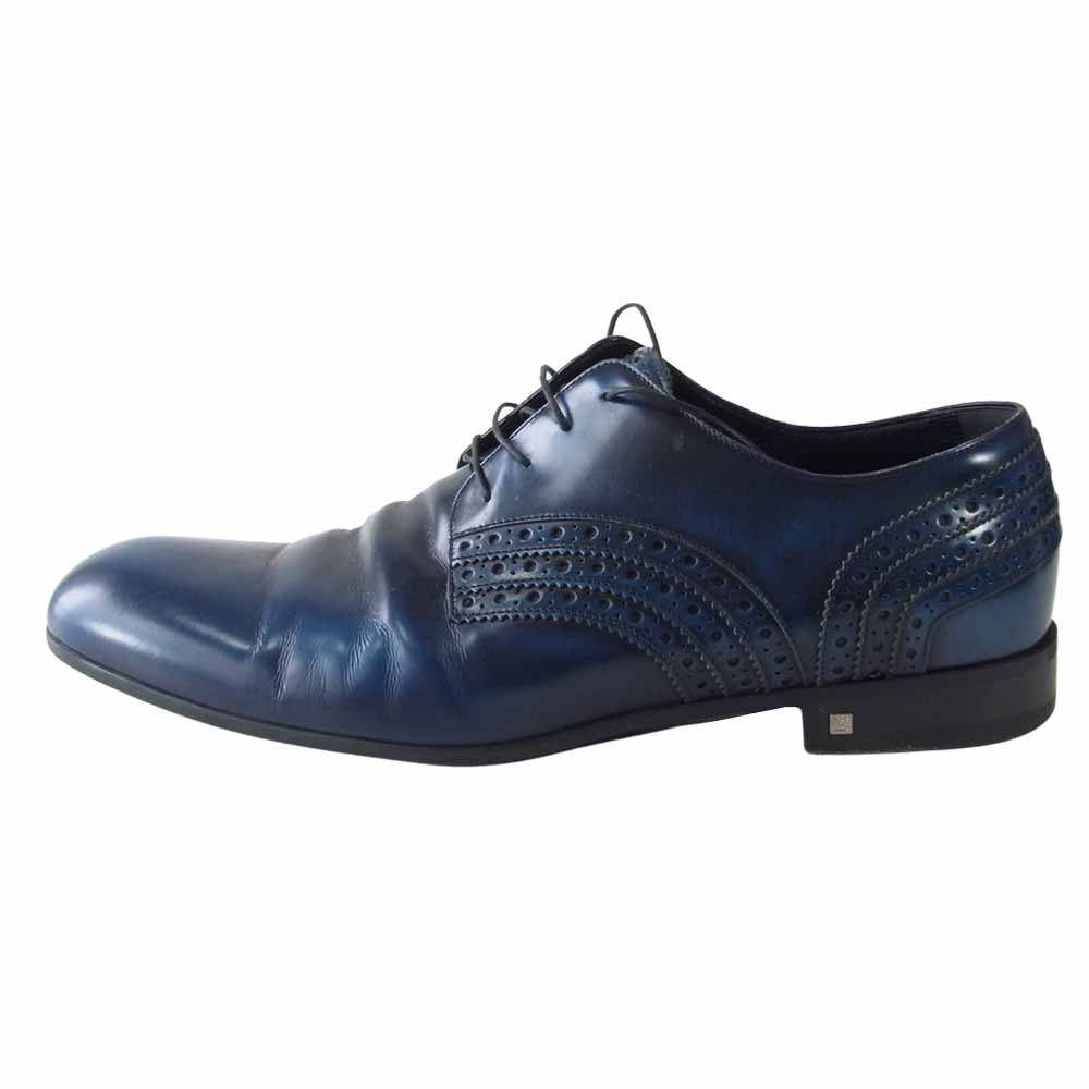 LOUIS VUITTON ルイ・ヴィトン ストレートチップ レザー ドレスシューズ ブルー系 11【中古】