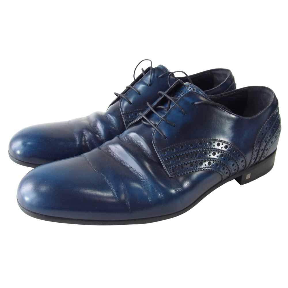 LOUIS VUITTON ルイ・ヴィトン ストレートチップ レザー ドレスシューズ ブルー系 11【中古】