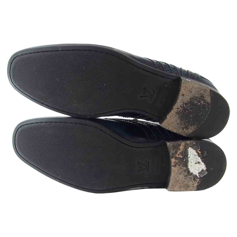 LOUIS VUITTON ルイ・ヴィトン ストレートチップ レザー ドレスシューズ ブルー系 11【中古】