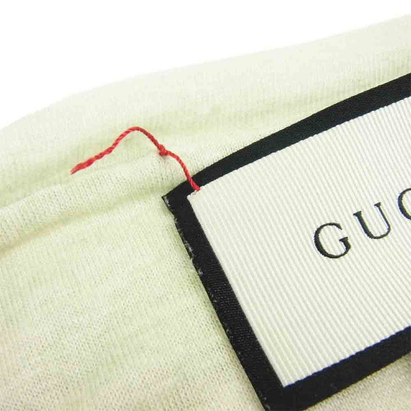 GUCCI グッチ 国内正規 ラビットプリント リネン 麻 半袖 Tシャツ