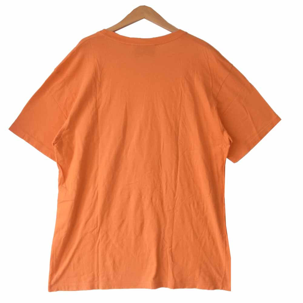 GUCCI グッチ 国内正規 ヴィンテージ加工 GGロゴ プリント Tシャツ オレンジ系 L【中古】