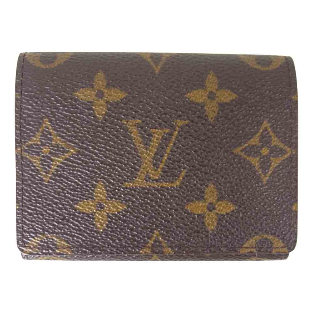 LOUIS VUITTON ルイ・ヴィトン M62920 モノグラム アンヴェロップ カルトドゥヴィジット 名刺入れ カードケース ブラウン系【中古】