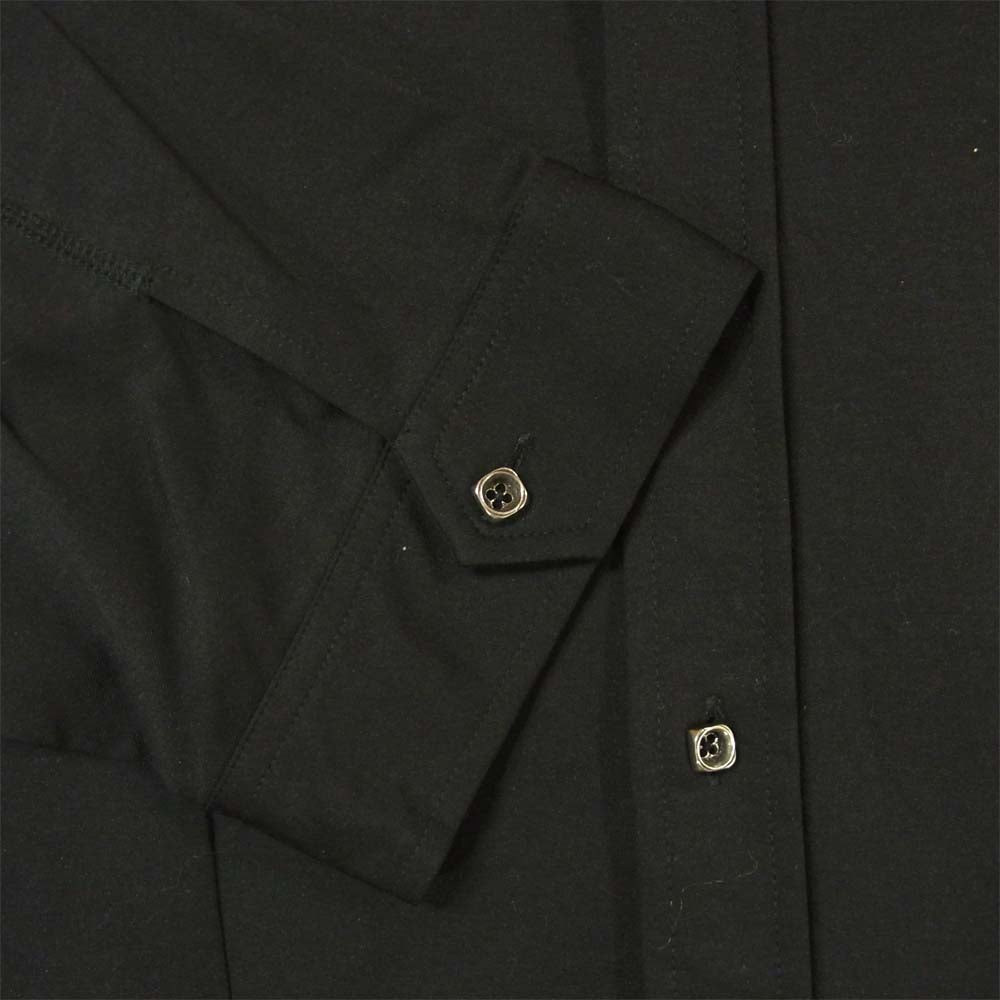 イサムカタヤマ バックラッシュ 1388-03 WRINKLE コットン ポリエステル シープレザー ストレッチ シワ加工 半袖 シャツ ブラック系 L【新古品】【未使用】【中古】