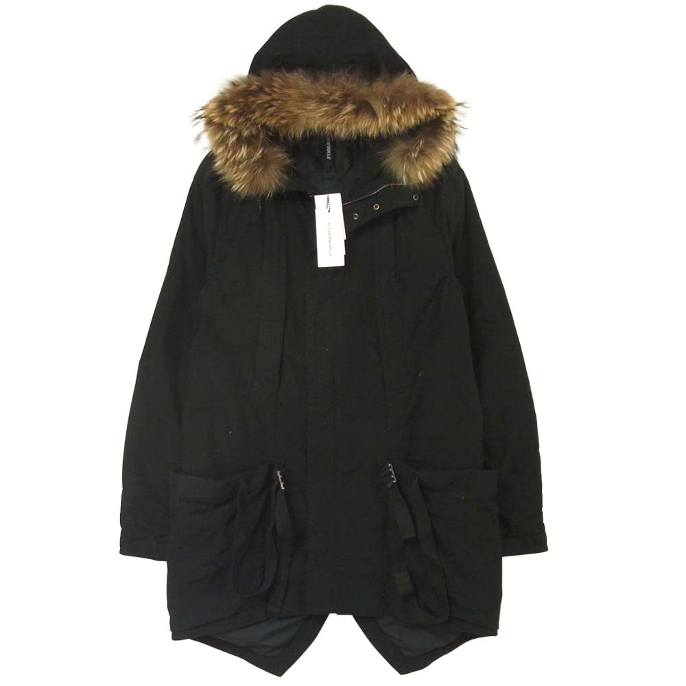 ripvanwinkle リップヴァンウィンクル RBE-001 Stretch Moleskin Over Dye Mods Coat ストレッチ モール スキン オーバー ダイ モッズコート ブラック系 5【美品】【中古】