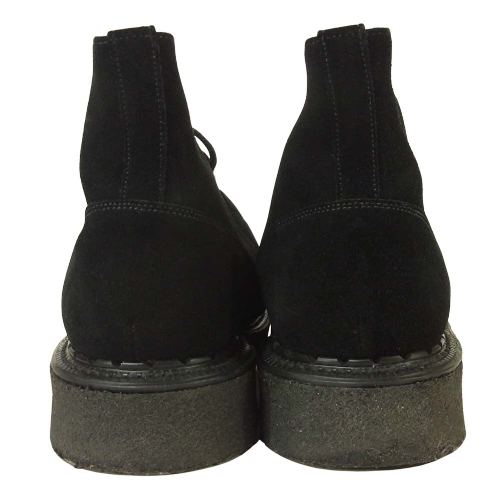 GEORGE COX ジョージコックス 13327 Chukka チャッカ ブラックスウェード ブラックインターレース クリーパー ハイカット ラバーソール ブラック系 8【中古】