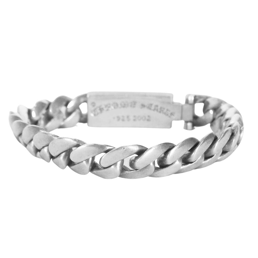 CHROME HEARTS クロムハーツ（原本無） ベイビー ID フローラルクロス ブレス ダイヤ シルバー系【中古】