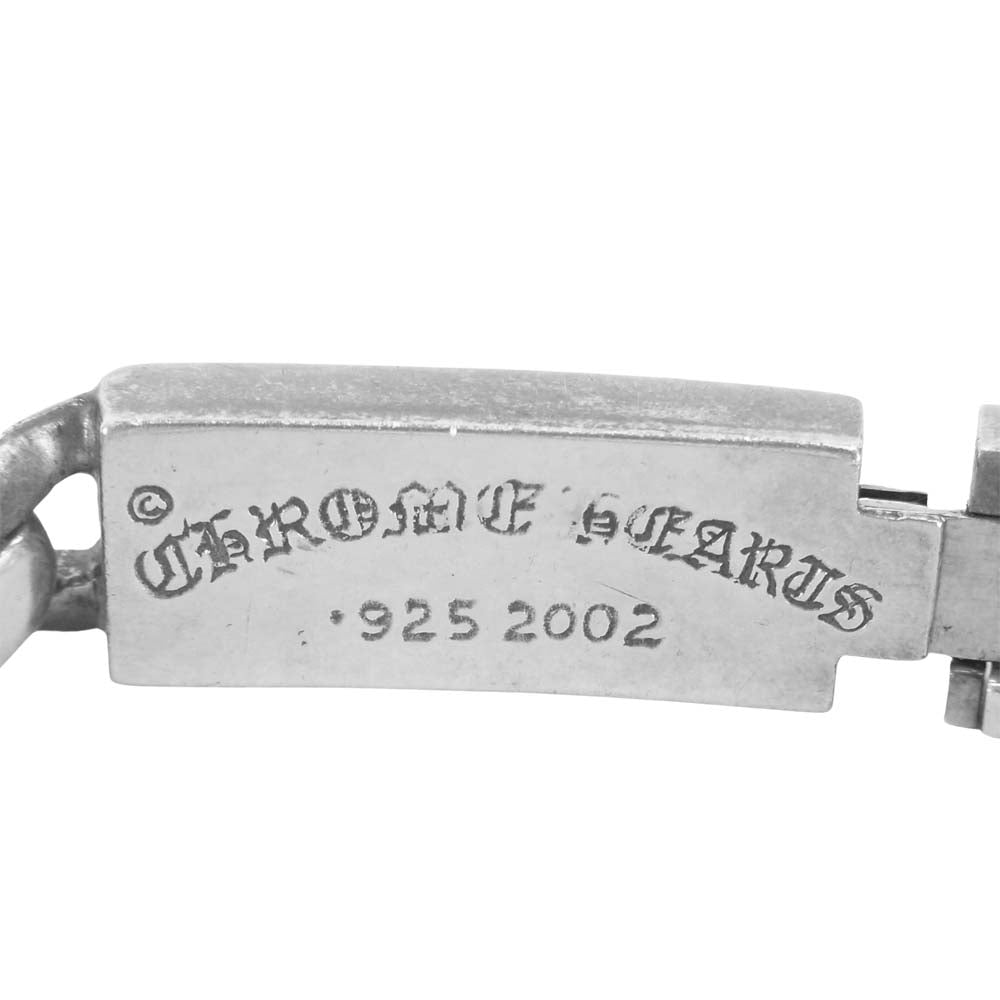 CHROME HEARTS クロムハーツ（原本無） ベイビー ID フローラルクロス ブレス ダイヤ シルバー系【中古】