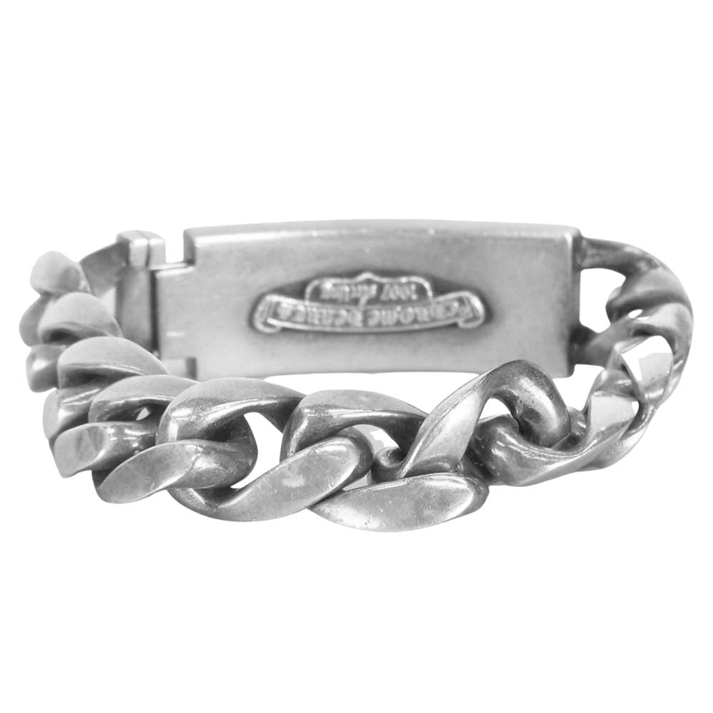 CHROME HEARTS クロムハーツ（原本無） ID FLORAL CRS ID フローラルクロス ID クラシックリンク ブレス 1ダイヤ シルバー系【中古】