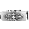 CHROME HEARTS クロムハーツ（原本無） ID FLORAL CRS ID フローラルクロス ID クラシックリンク ブレス 1ダイヤ シルバー系【中古】