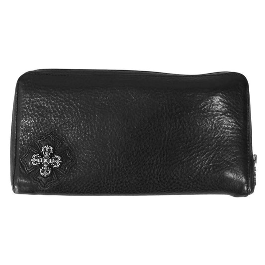 CHROME HEARTS クロムハーツ（原本有） RC F ZP2 W/TRM FILI PLS REC F ZIP フィリグリー ウォレット ブラック系【中古】