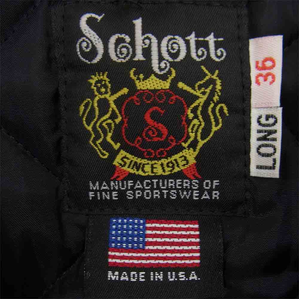 schott ショット 7164-09-36 613UST ワンスター ステアハイド ダブル ライダース ジャケット ブラック系 36【美品】【中古】