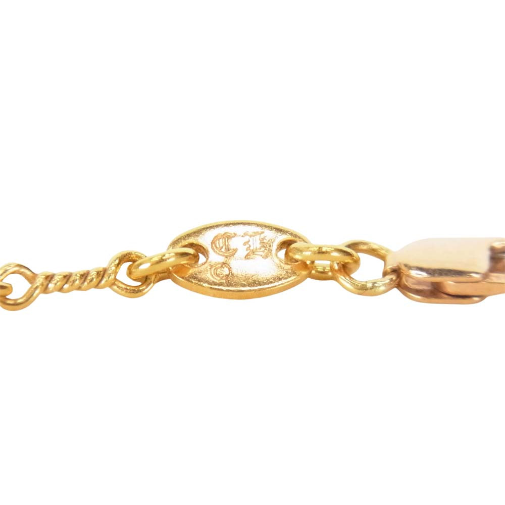 CHROME HEARTS クロムハーツ（原本有） 22K ツイスト ネックレス チェーン 16inch ゴールド系【中古】