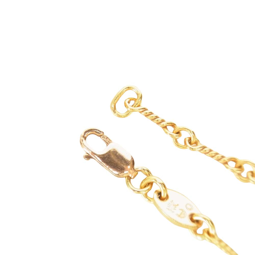 CHROME HEARTS クロムハーツ（原本有） 22K ツイスト ネックレス チェーン 16inch ゴールド系【中古】
