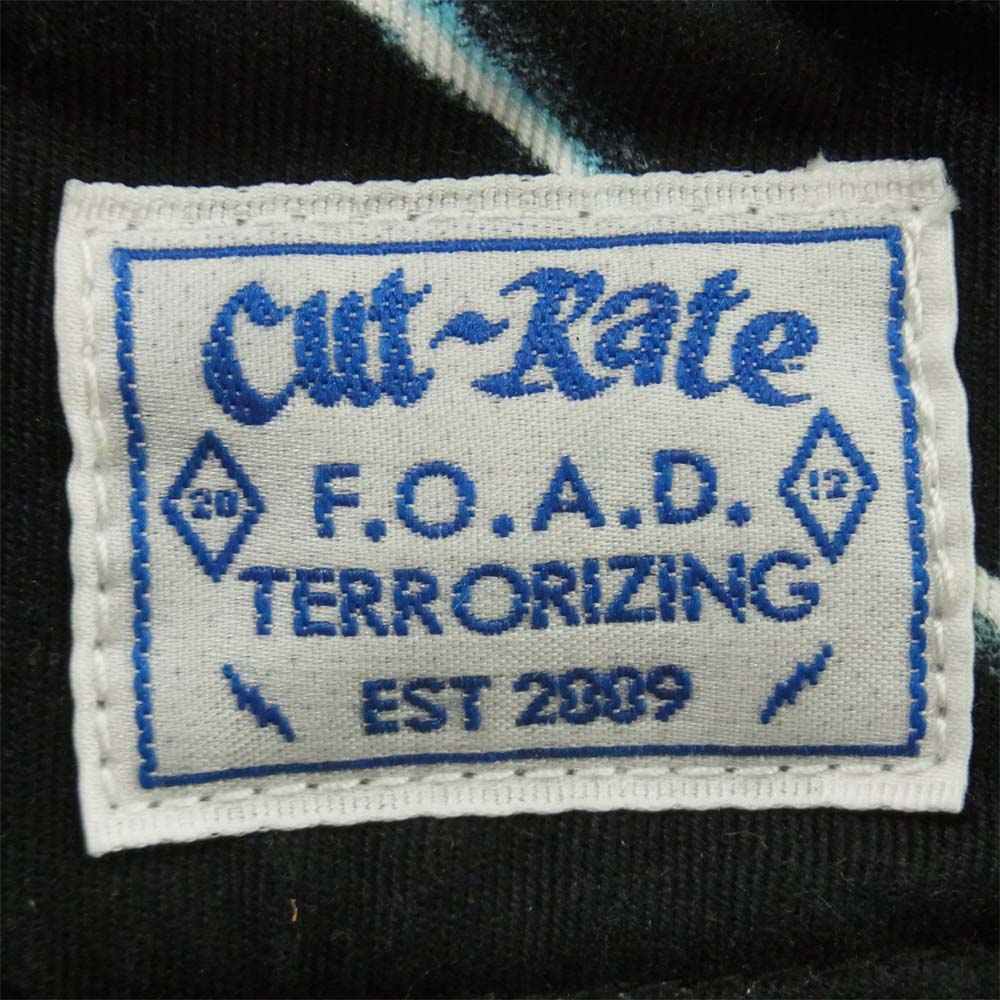 CUT RATE カットレイト CR-21SS013 THUNDER PATTERN TWILL WORK EASY PANTS イージー パンツ ブラック系 L【中古】