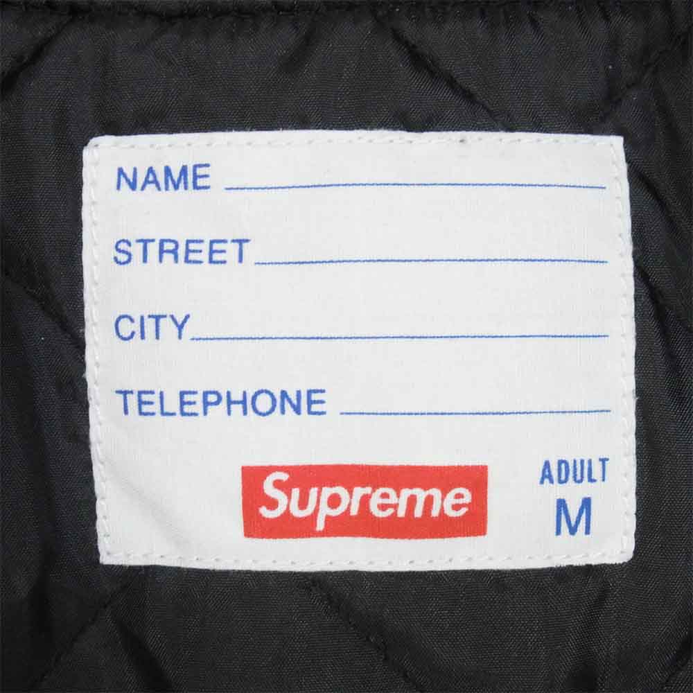 Supreme シュプリーム 18SS Old English Corduroy Varsity Jacket コーデュロイ バーシティ ジャケット ブラック系 M【中古】