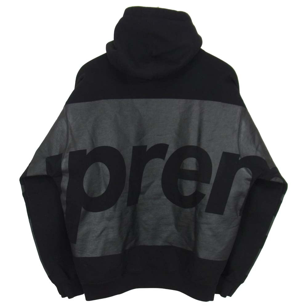 Supreme シュプリーム 21SS Big Logo hooded Sweatshirt ビッグロゴ フーデッド スウェットシャツ プルオーバー パーカー ブラック系 M【美品】【中古】