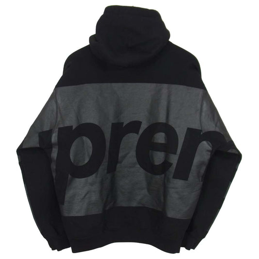 Supreme シュプリーム 21SS Big Logo hooded Sweatshirt ビッグロゴ フーデッド スウェットシャツ プルオーバー パーカー ブラック系 M【美品】【中古】