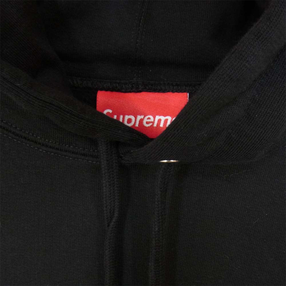 Supreme シュプリーム 21SS Big Logo hooded Sweatshirt ビッグロゴ フーデッド スウェットシャツ プルオーバー パーカー ブラック系 M【美品】【中古】