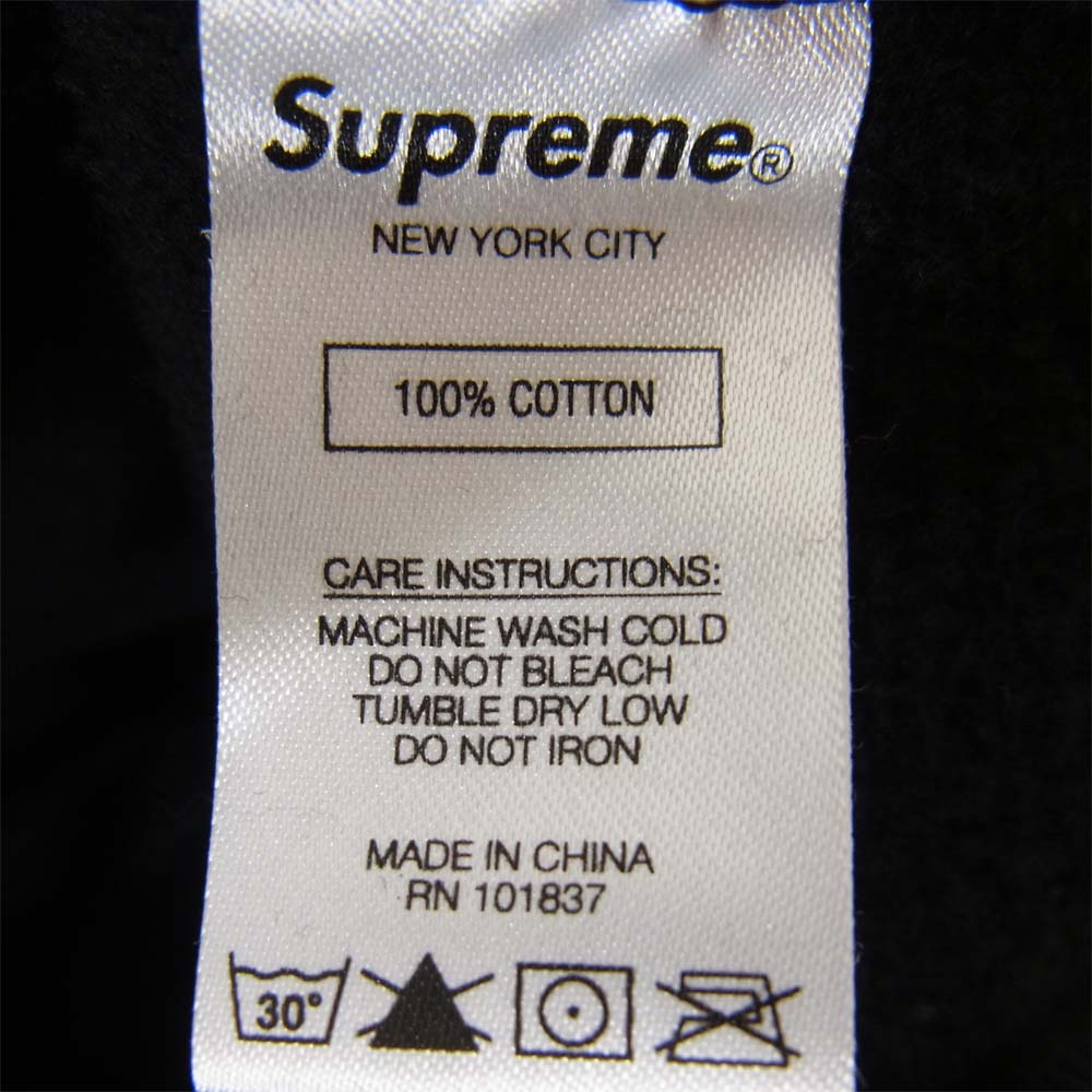 Supreme シュプリーム 21SS Big Logo hooded Sweatshirt ビッグロゴ フーデッド スウェットシャツ プルオーバー パーカー ブラック系 M【美品】【中古】