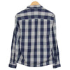 WOOLRICH ウールリッチ ブロック チェック ボタンダウン シャツ ブルー系 M【中古】