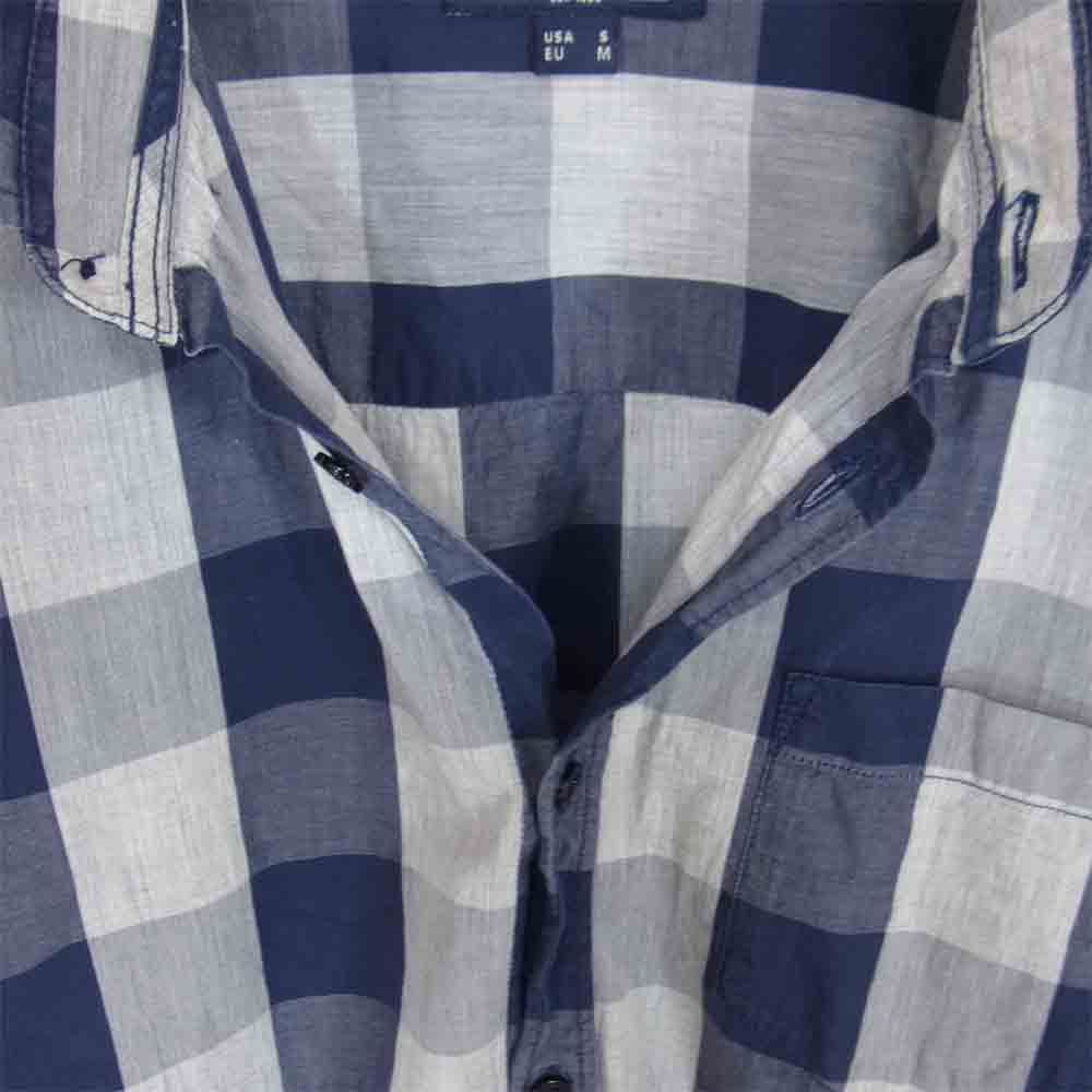 WOOLRICH ウールリッチ ブロック チェック ボタンダウン シャツ ブルー系 M【中古】