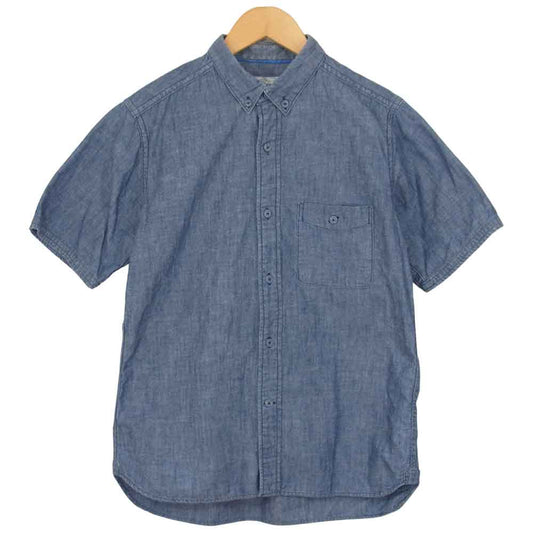 WHITE MOUNTAINEERING ホワイトマウンテニアリング ボタンダウン シャンブレー シャツ ブルー系【中古】
