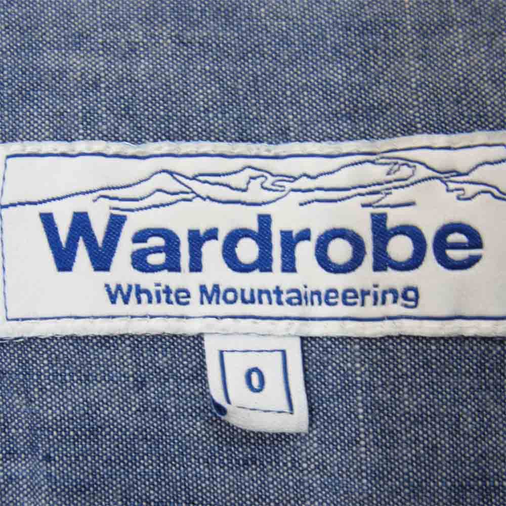 WHITE MOUNTAINEERING ホワイトマウンテニアリング ボタンダウン シャンブレー シャツ ブルー系【中古】