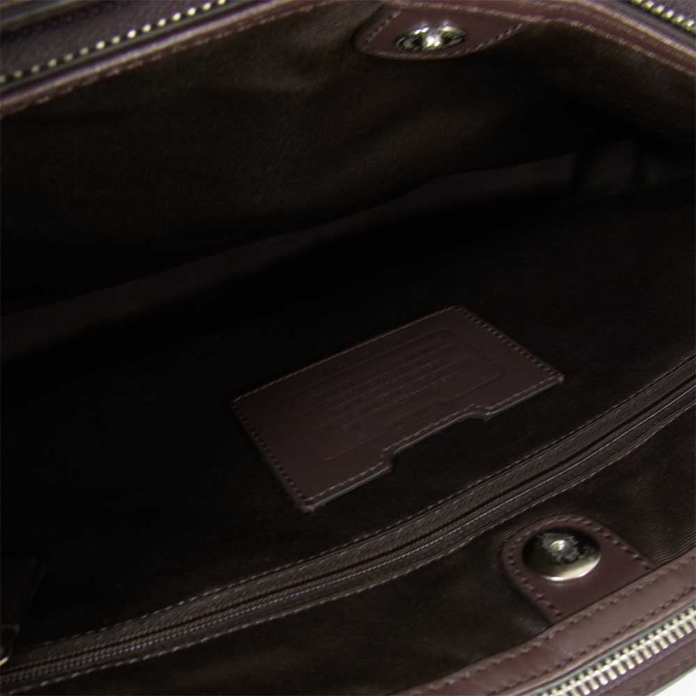 COACH コーチ F70916 レキシントン 2WAY ビジネス ショルダー ブリーフ ブラック系【中古】