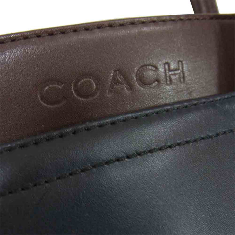 COACH コーチ F70916 レキシントン 2WAY ビジネス ショルダー ブリーフ ブラック系【中古】