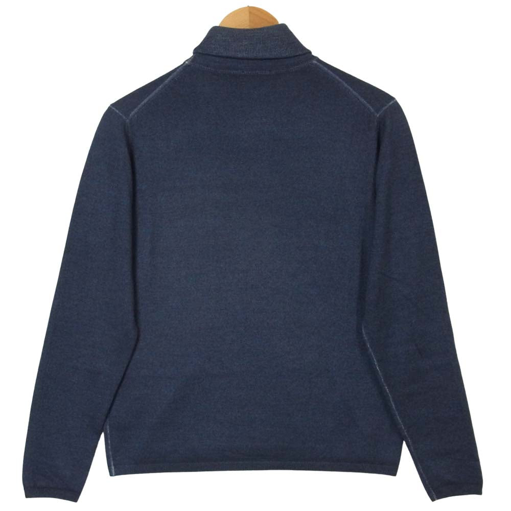 CRUCIANI クルチアーニ タートルネック ニット ウール イタリア製 インディゴブルー系 44【中古】