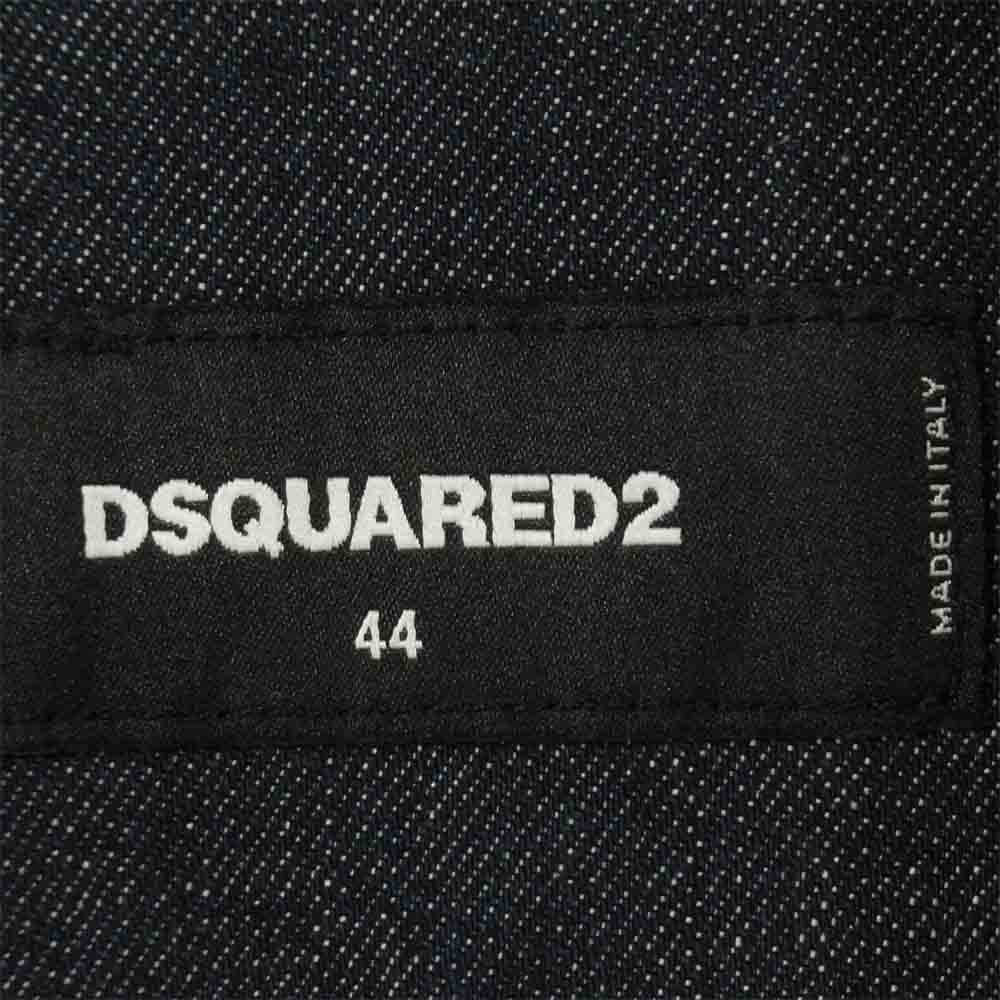 DSQUARED2 ディースクエアード S71AM0611 S30144 デニム ジャケット コットン イタリア製 インディゴブルー系 44【中古】