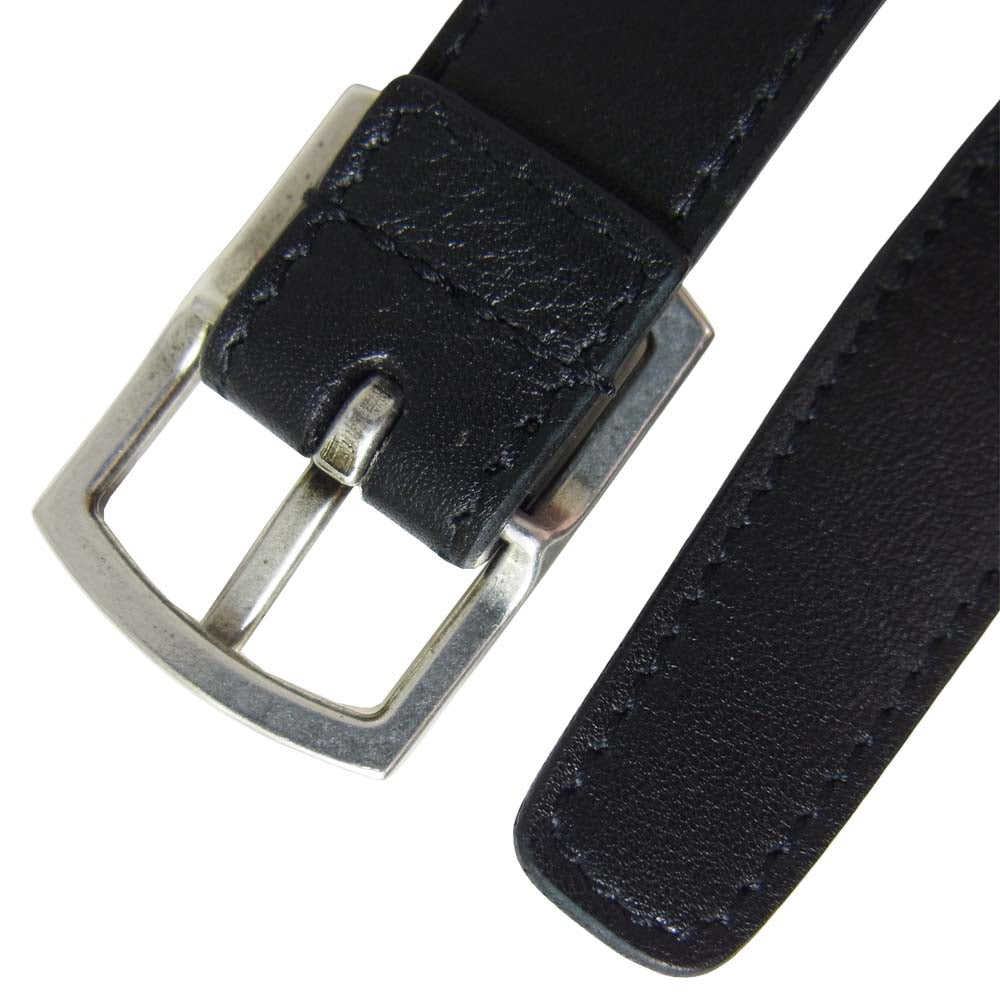 SAINT LAURENT サンローラン GRZ593332-85-1019 イタリア製 レザー ベルト ブラック系【極上美品】【中古】