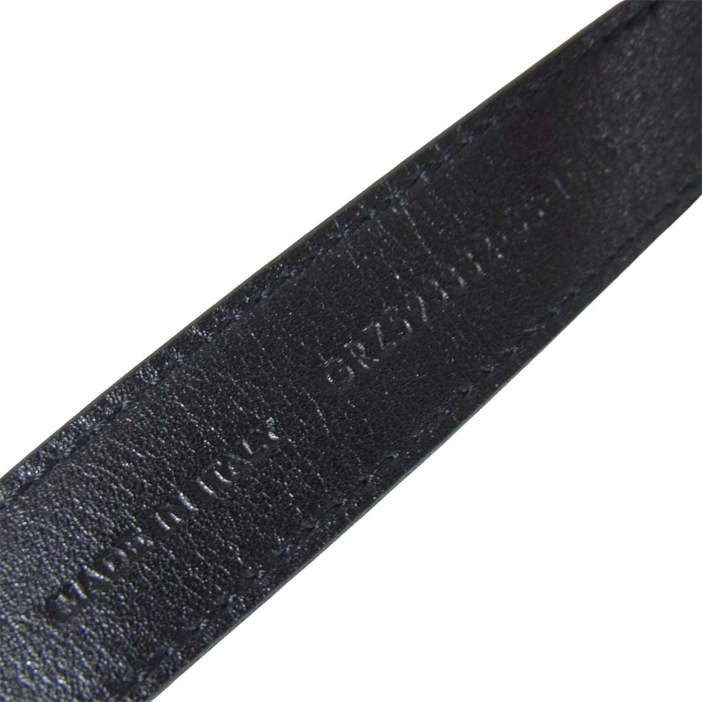 SAINT LAURENT サンローラン GRZ593332-85-1019 イタリア製 レザー ベルト ブラック系【極上美品】【中古】